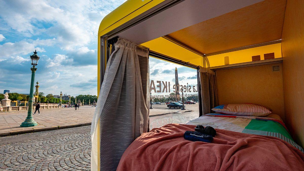 IKEA’nın, İçinde Yatak Olan ve Bisikletle Çekilen Bu Kapsülünün Amacı Ne? Yolcu Bile Alıyor!