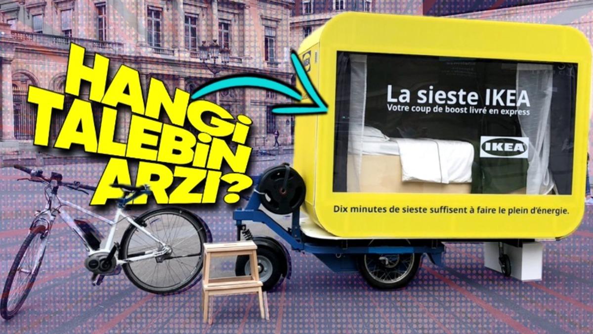 IKEA’nın, İçinde Yatak Olan ve Bisikletle Çekilen Bu Kapsülünün Amacı Ne? Yolcu Bile Alıyor!