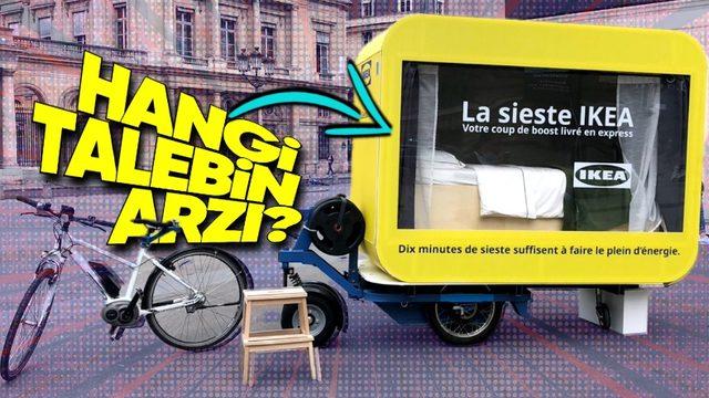 IKEA’nın, İçinde Yatak Olan ve Bisikletle Çekilen Bu Kapsülünün Amacı Ne? Yolcu Bile Alıyor!