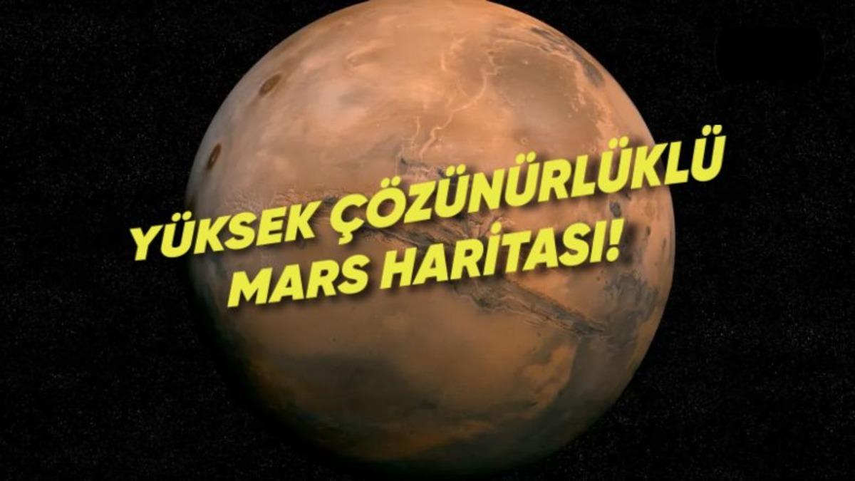 Mars’ın Ultra Detaylı ve Renkli Yeni Haritası Paylaşıldı