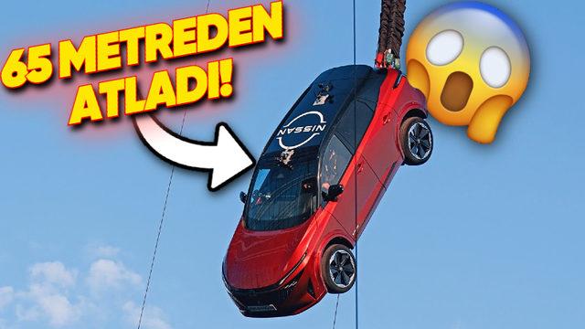 Nissan, Qashqai’ye İçinde Sürücü Varken Bungee Jumping Yaptırdı, Dünya Rekoru Kırdı! [Video]