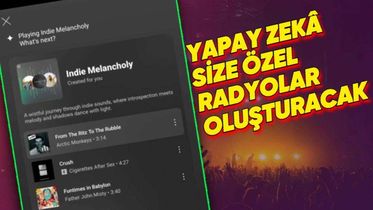 YouTube Music’e Yapay Zekâyla Size Özel Radyo Oluşturma Özelliği Geliyor