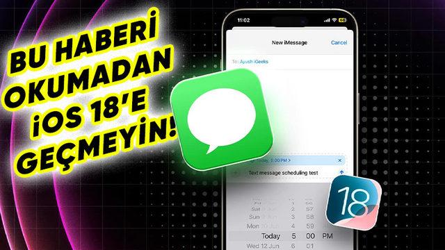 iPhone Kullanıcıları Dikkat: iOS 18 Mesajlar Uygulamasında Gizemli Bir Açık Keşfedildi