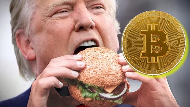 Trump, Kripto Barında Bitcoin ile Hamburger Aldı
