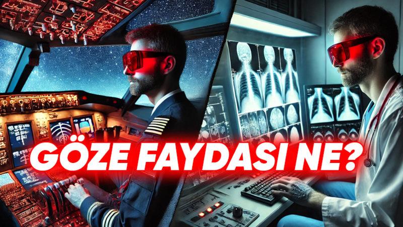 Pilotların ve Radyologların Sadece Süs Amaçlı Değilmiş Dedirten Kırmızı Gözlük Takma Sebepleri Neler?