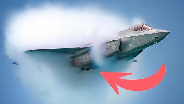 Uçakların Birkaç Saniyeliğine Bembeyaz Bir Buluta Girerek Görünmez Olduğu Durum: Buhar Konisi