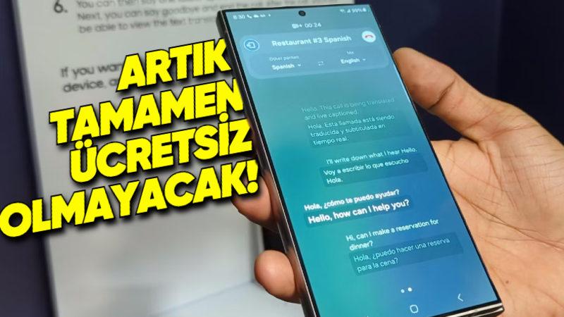 Samsung, "Galaxy AI" Yapay Zekâ Özelliklerinin Ne Zaman Ücretli Olacağını Açıkladı