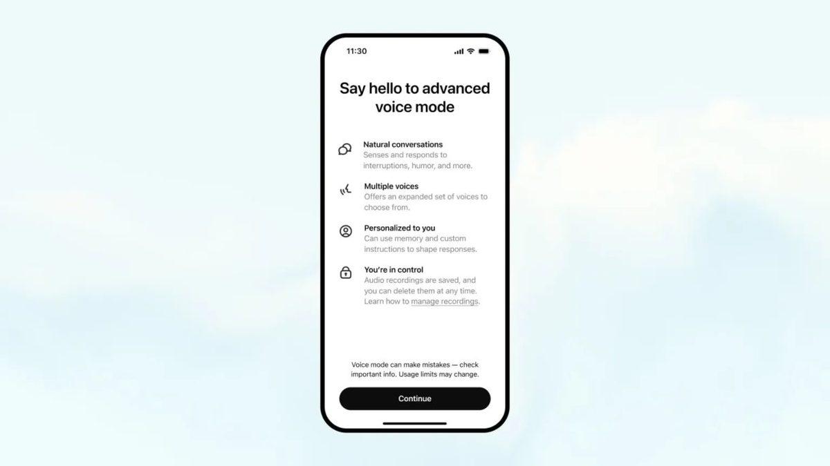 ChatGPT’nin Gelişmiş Ses Modu Herkese Açıldı: 15 Dakika Ücretsiz Kullanım