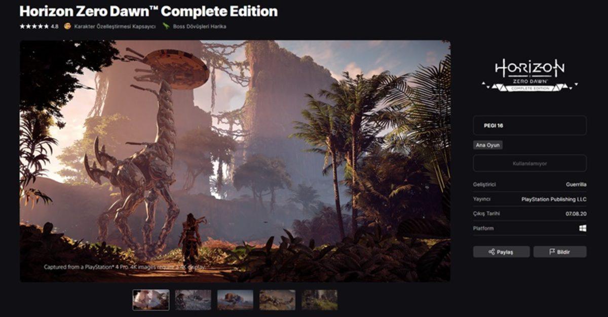 Horizon Zero Dawn, Epic Games’ten Kaldırıldı (Sırada Steam Olabilir)