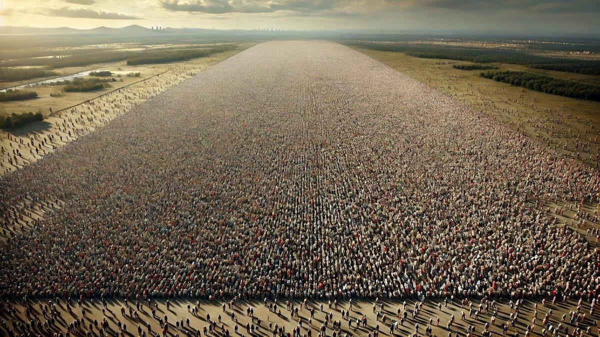 Dünyadaki Tüm İnsanları Bir Araya Getirsek Ne Kadar Alan Kaplardı? Sonucun Bu Kadar Şaşırtıcı Olacağını Hesaplarken Biz de Bimiyorduk!