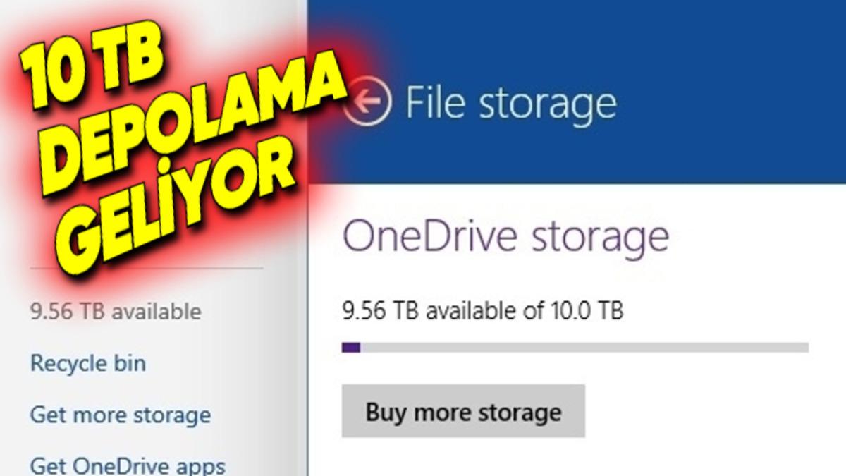Microsoft, OneDrive’ın Maksimum Depolama Alanını Artırıyor: 10 TB’a Kadar Çıkacak!