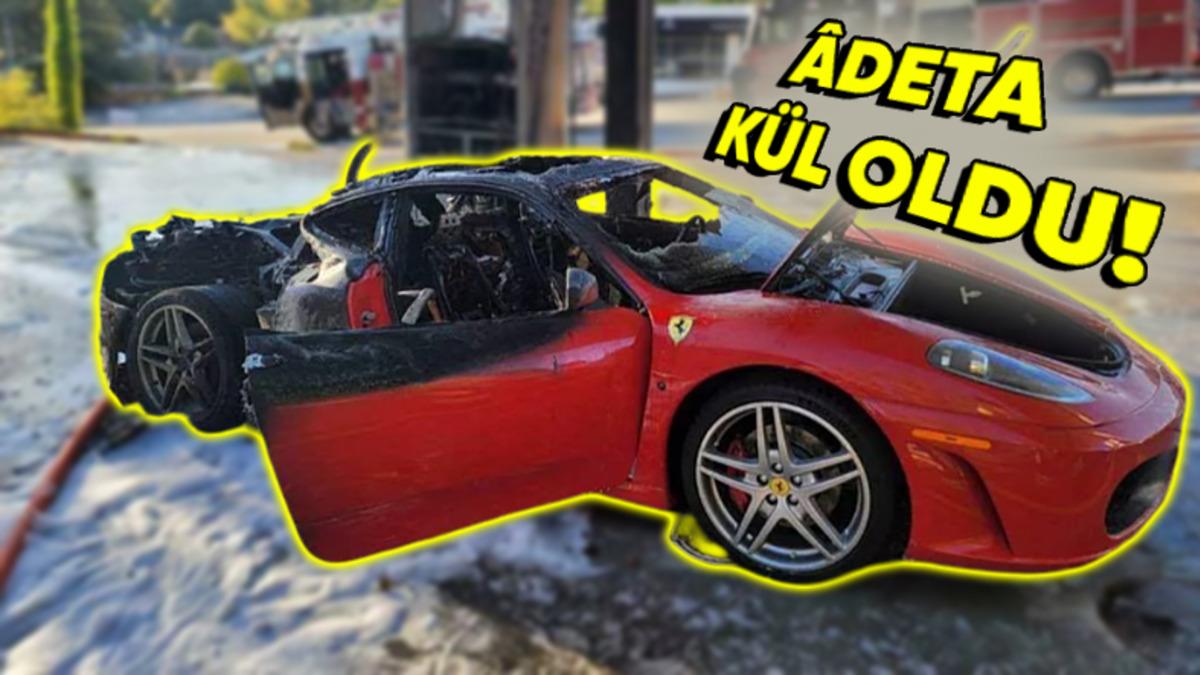 Rüya Gibi Otomobil Ferrari F430 Durup Dururken Yanarak Kül Oldu