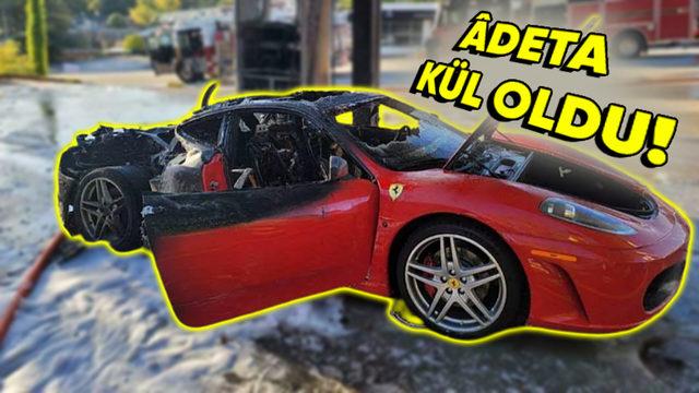 Rüya Gibi Otomobil Ferrari F430 Durup Dururken Yanarak Kül Oldu