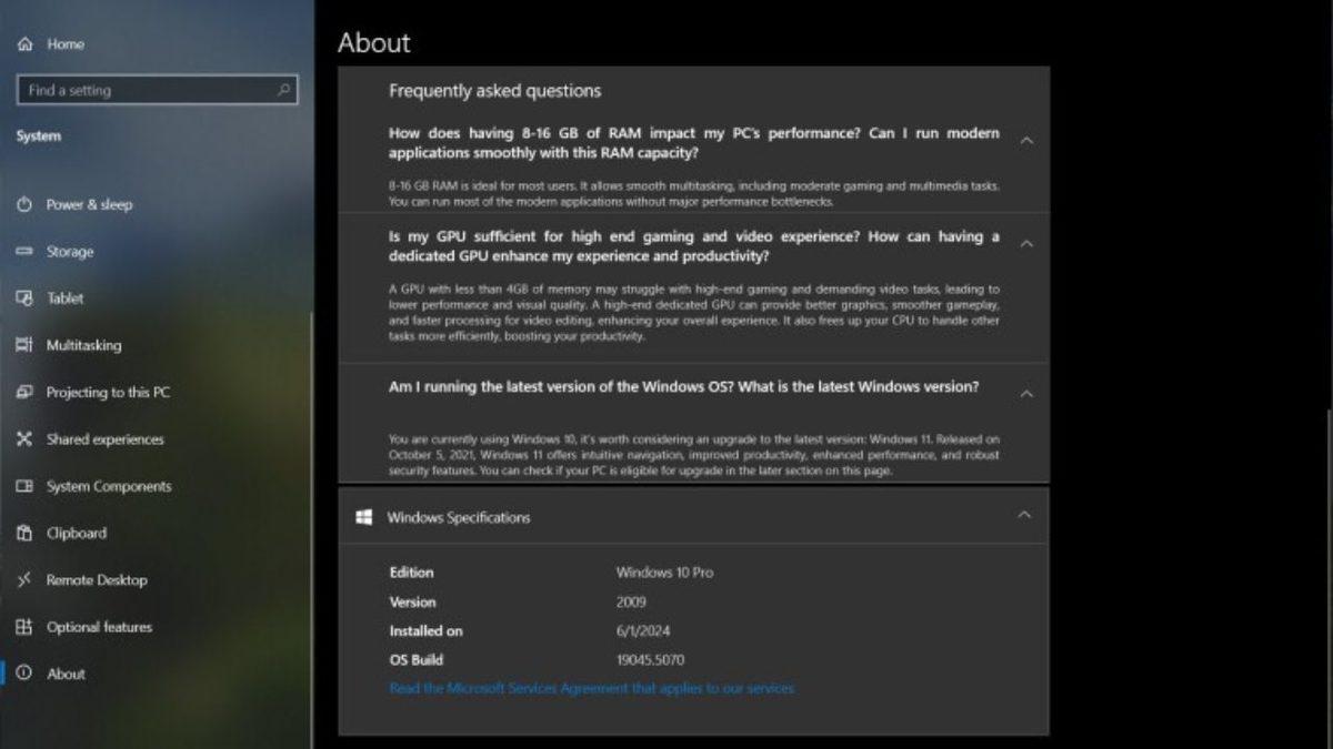 9 yıl Sonra Windows 10’da Önemli Güncelleme: Donanım Özelliklerini Tam Olarak Gösterebilecek