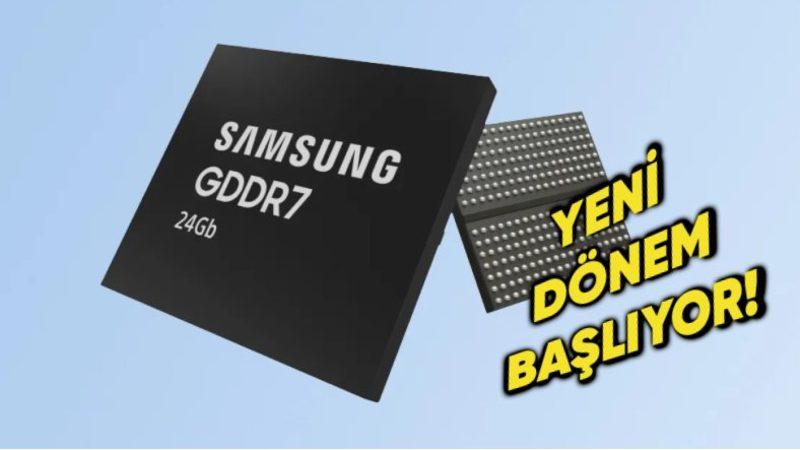 Samsung, Dünyanın İlk 24GB GDDR7 DRAM’ini Duyurdu