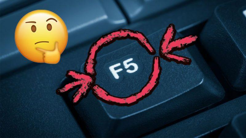Neredeyse Alışkanlığımız Hâline Gelen F5 Tuşuna Basıp Bilgisayarı Yenilemek Aslında Ne İşe Yarıyor? Performansa Bir Etkisi Var mı?