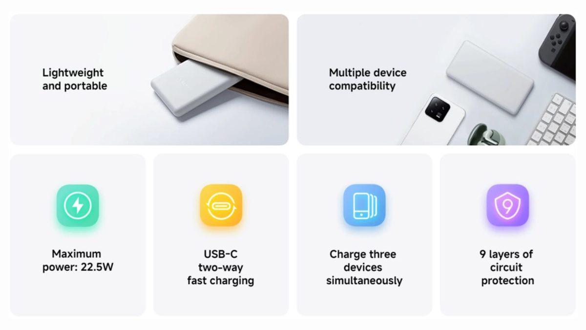 Xiaomi Power Bank 10000mAh 22.5W Lite Geliyor! Aynı Anda Üç Cihazı Şarj Edebilecek