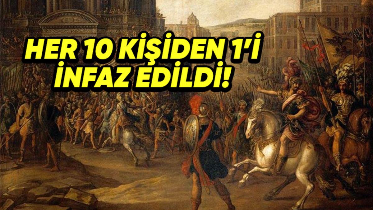 Roma Ordusundaki Askerlere Verilen Gelmiş Geçmiş En Ağır, Adaletsiz ve Korkunç Ceza: Ondalık Kesme