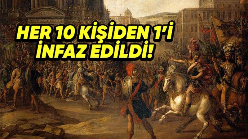 Roma Ordusundaki Askerlere Verilen Gelmiş Geçmiş En Ağır, Adaletsiz ve Korkunç Ceza: Ondalık Kesme