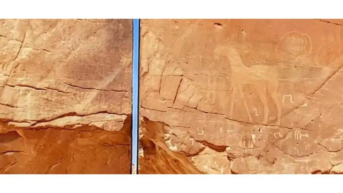 Ardındaki Gizemi Kimse Çözemiyor: Suudi Arabistan’daki Al Naslaa Kayası Nasıl İkiye Bölündü?