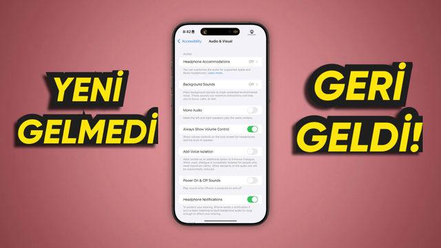 iPhone’ların "Neden Kaldırmıştınız ki?" Dedirten Özelliği, iOS 18.2 ile Geri Geliyor