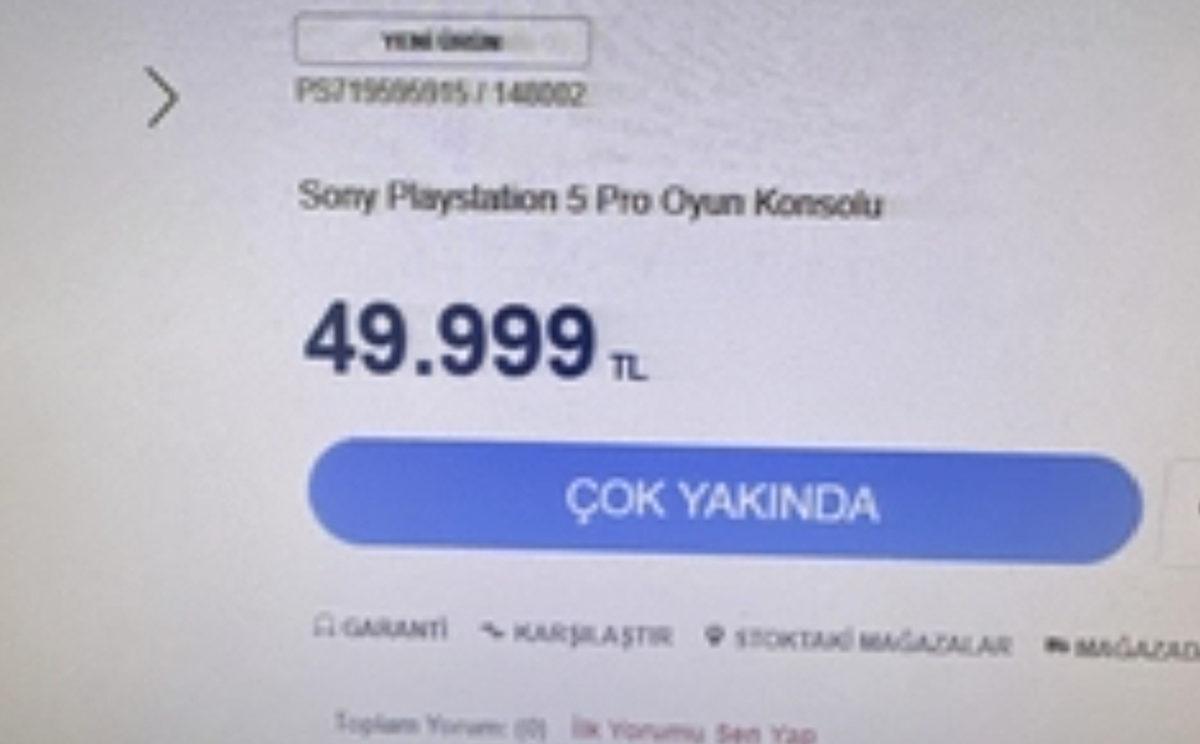 PlayStation 5 Pro’nun Türkiye Fiyatı Ortaya Çıktı: ABD’den 2 Kat Pahalı Olacak!