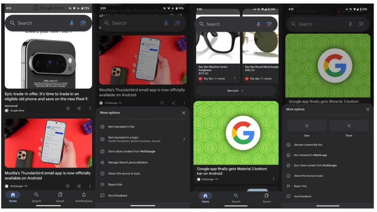 Google Discover Yeniden Şekilleniyor: Discover Akışında Material 3 Tasarımı Test Edildi!