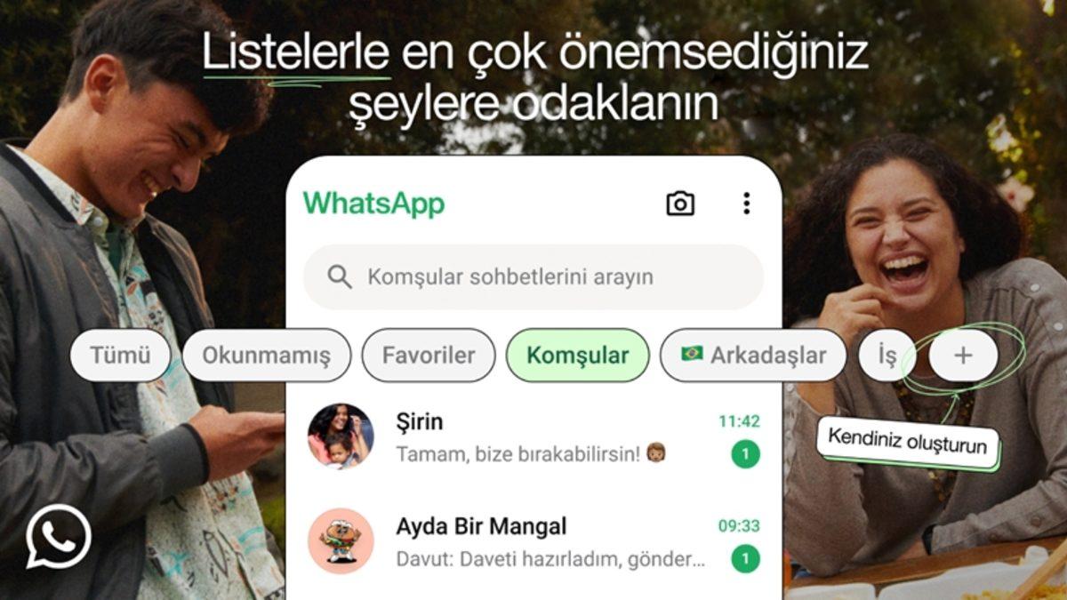 WhatsApp Konuşmalarını Dilediğinizce Gruplandırabileceğiniz ’Özel Listeler’ Kullanıma Sunuluyor (Gereksiz Konuşmalar Arasında Kaybolmaya Son)
