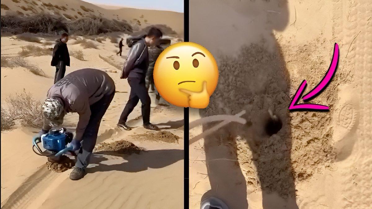 Çöllere Neden Asfalt Deler Gibi Delikler Açılıyor? Su Kuyusu İçin Değil!