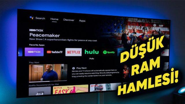 Google, Android TV’de RAM Kapasitesini Büyük Ölçüde Düşürdüğünü Açıkladı! (Size Kaç Lazım?)