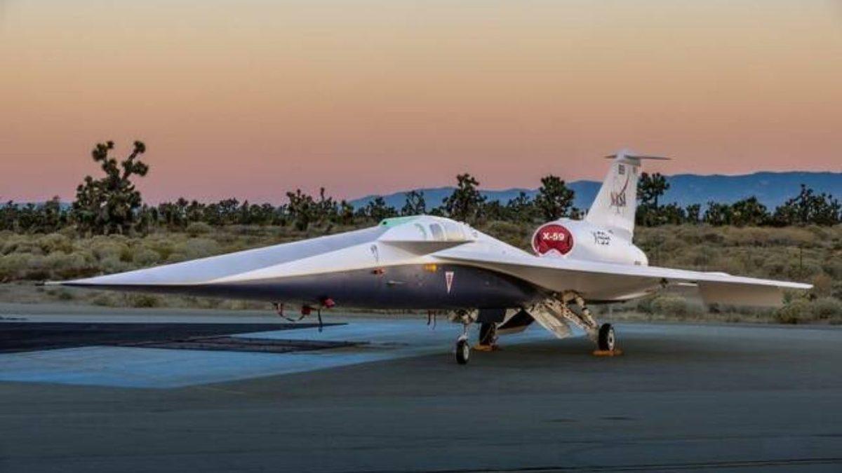 NASA, Uçuşlarda Gürültüyü Asgariye İndiren Süpersonik Uçağı X-59’un Motorunu İlk Kez Çalıştırdı! (Yüksek İrtifada Sessiz Uçuş Mümkün mü?)
