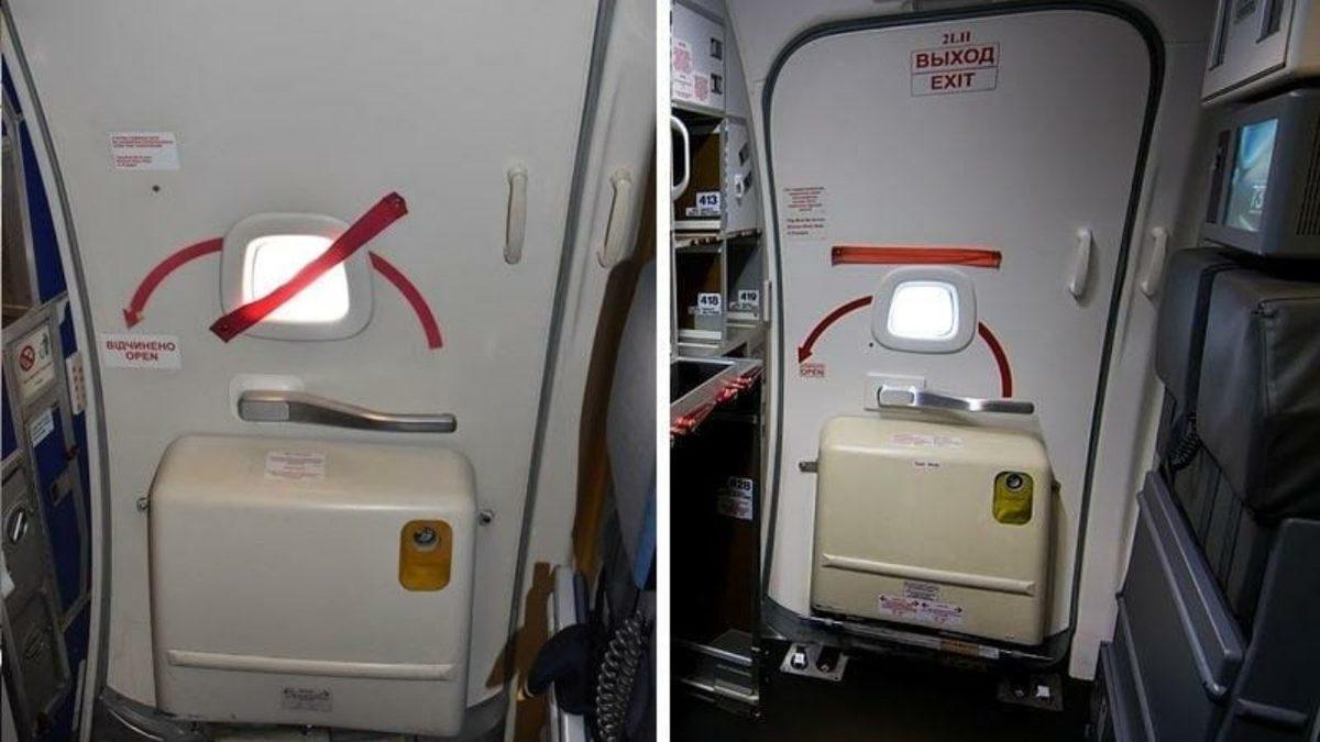 Uçak Kapılarının İç Kısmındaki Bu Kırmızı Kayış Neyin Nesi? (Amacını Öğrenince 