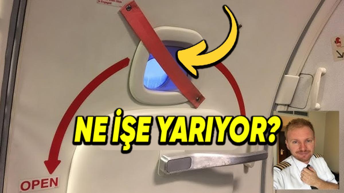Uçak Kapılarının İç Kısmındaki Bu Kırmızı Kayış Neyin Nesi? (Amacını Öğrenince "İyi ki Varmış" Diyeceksiniz)