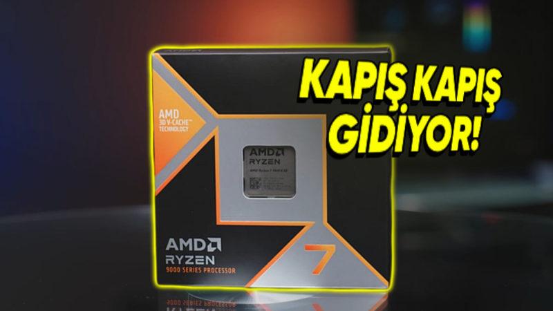 AMD’nin Ryzen 7 9800X3D İşlemcisi Âdeta Yok Satıyor (Satıcılarda Stok Kalmamış Durumda)