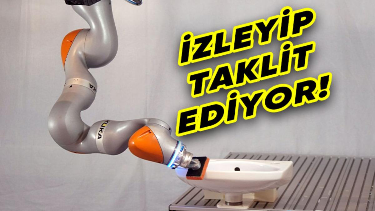 Bir İnsanın Yaptıklarını "İzleyerek" Öğrenen Robot Geliştirildi [Video]