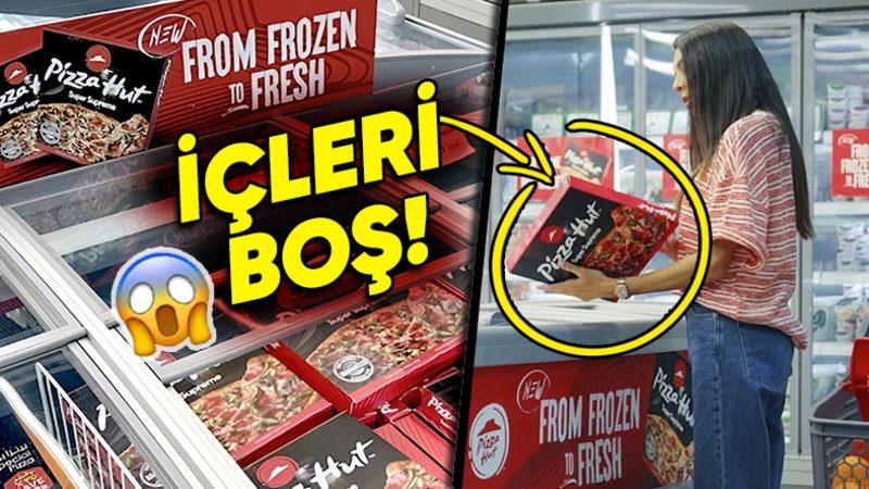 Pizza Hut, Neden Marketlere İçi Boş Donmuş Pizza Kutuları Yerleştirerek Müşterilerine Şaka Yaptı? (Göründüğünden Fazlası Var!)