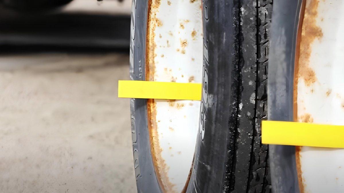 Kamyon Tekerleklerindeki Bijon Somunlarından Sarkan Bu Sarı Plastik Şeritler Ne İşe Yarıyor?