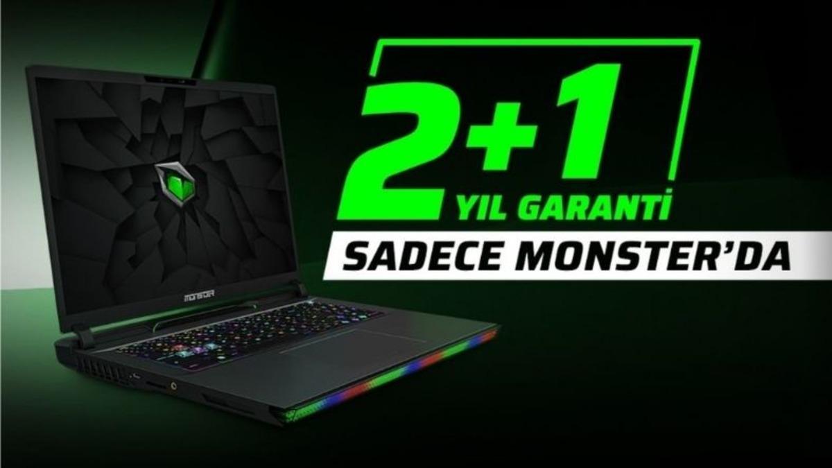 Monster’dan Kasım Kampanyası: Yüksek Performans Laptoplar 3 Yıl Garanti ve 12 Taksitle Satışta!
