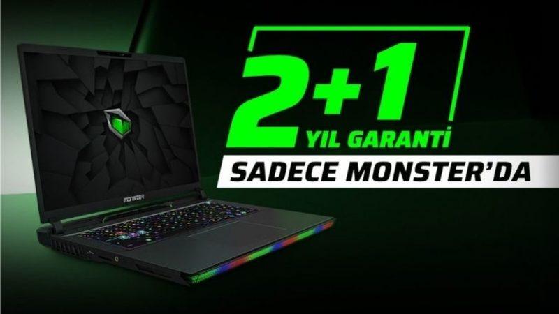 Monster’dan Kasım Kampanyası: Yüksek Performans Laptoplar 3 Yıl Garanti ve 12 Taksitle Satışta!