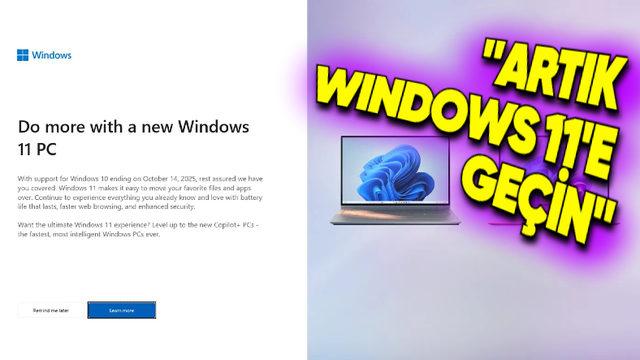 Microsoft, Windows 10 Kullananları Windows 11’e Geçmeye İkna Etmek İçin Tam Ekran Sinir Bozucu Mesajlar Göndermeye Başladı!