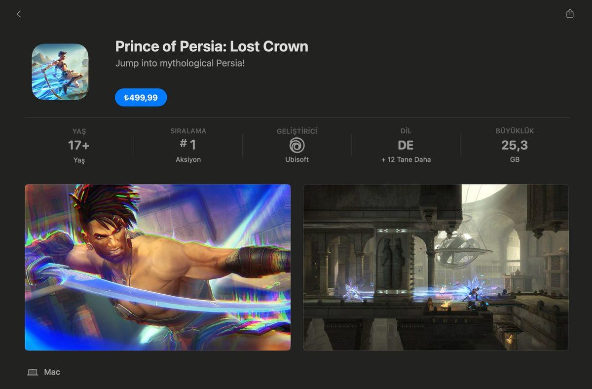 Prince of Persia The Lost Crown, Mac Kullanıcıları İçin Yayımlandı (Üstelik Uygun Fiyata)