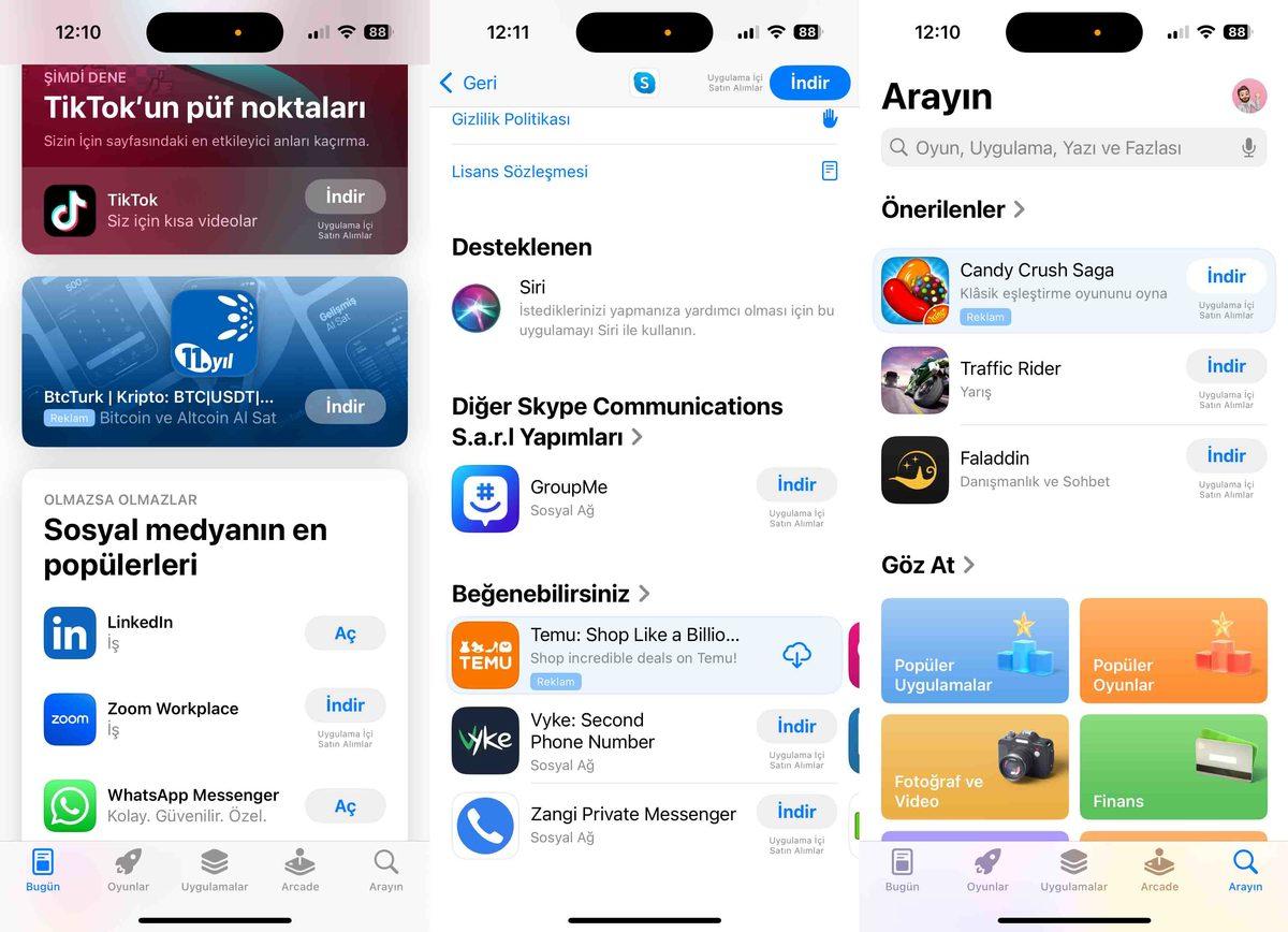 Apple, Türkiye’deki iPhone Kullanıcılarına Reklam Göstermeye Başladı