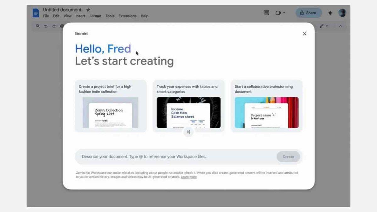 Google Docs, Gemini Destekli Yeni Özelliğini Duyurdu: İçerik Oluşturmayı Hiç Olmadığı Kadar Hızlandıracak