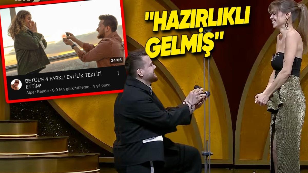 Altın Kelebek Ödülleri’nde Evlenme Teklif Eden Alper Rende’nin 4 Yıl Önce de Sevgilisine Evlilik Teklif Ettiği Ortaya Çıktı