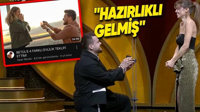 Altın Kelebek Ödülleri’nde Evlenme Teklif Eden Alper Rende’nin 4 Yıl Önce de Sevgilisine Evlilik Teklif Ettiği Ortaya Çıktı