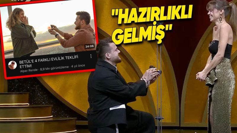Altın Kelebek Ödülleri’nde Evlenme Teklif Eden Alper Rende’nin 4 Yıl Önce de Sevgilisine Evlilik Teklif Ettiği Ortaya Çıktı