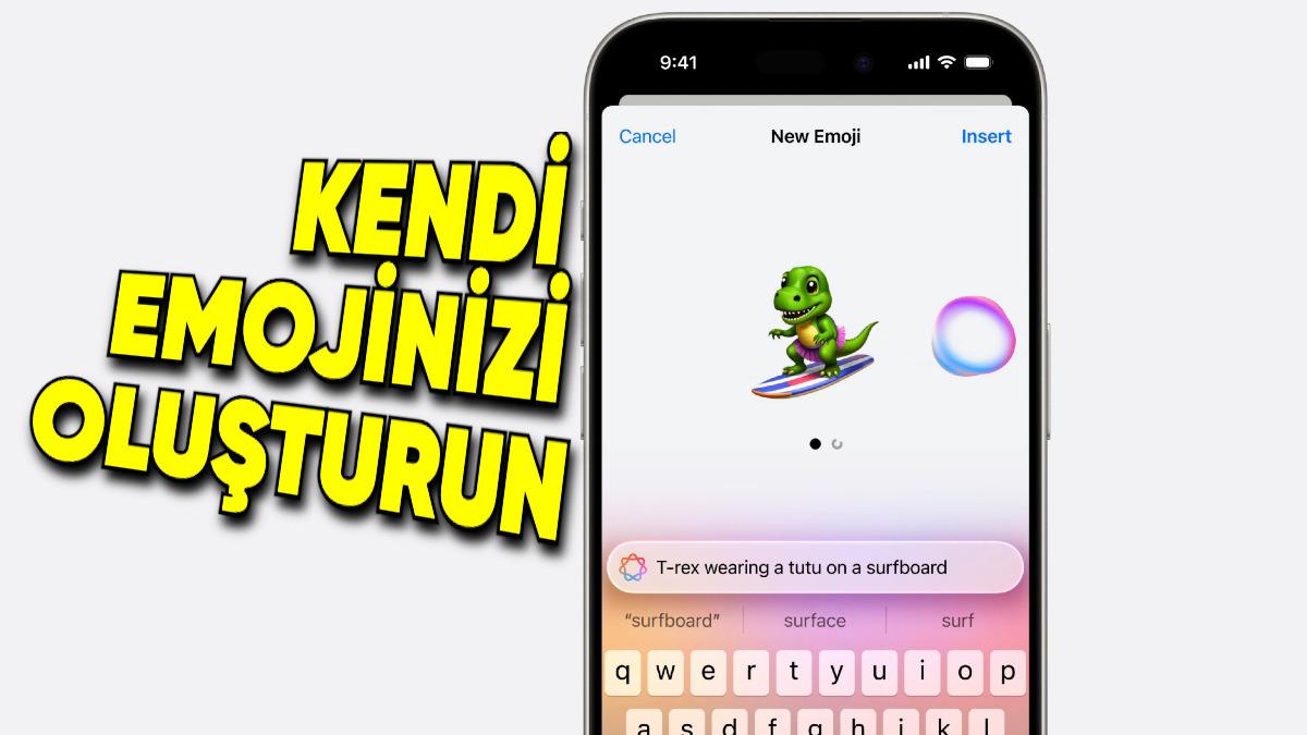 iPhone’ların Yeni Emoji Oluşturma Özelliği  "Genmoji" Nasıl Kullanılır?