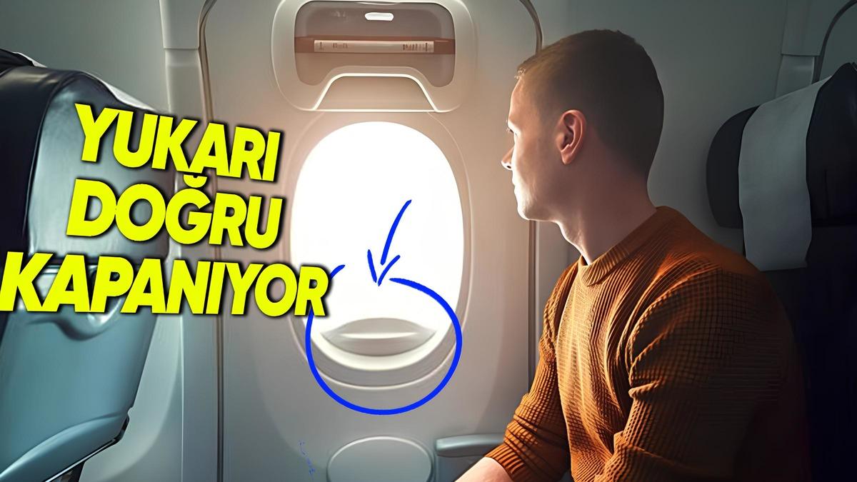 Uçakların Acil Çıkış Pencerelerindeki Gölgelikler Neden Diğerlerinin Aksine Aşağı Değil de Yukarı Çekilerek Kapatılıyor?
