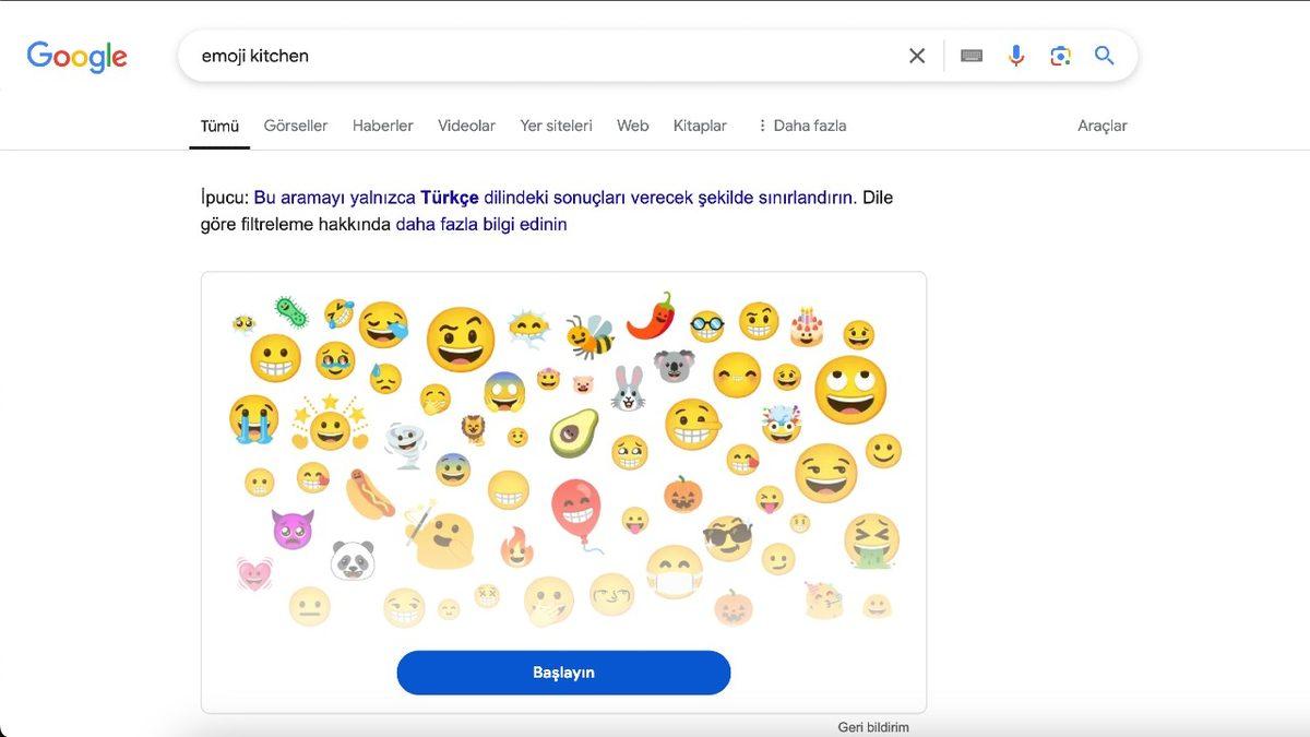 Emojileri Birleştirerek Kendi Emojilerinizi Birkaç Saniyede Oluşturabileceğiniz Site