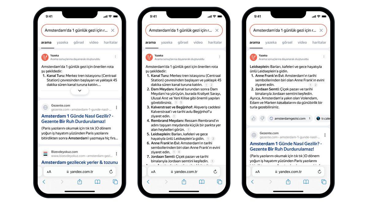 Yandex Türkiye, Çok İşinize Yarayacak Yapay Zekâ Destekli Arama Özelliğini Kullanıma Sundu
